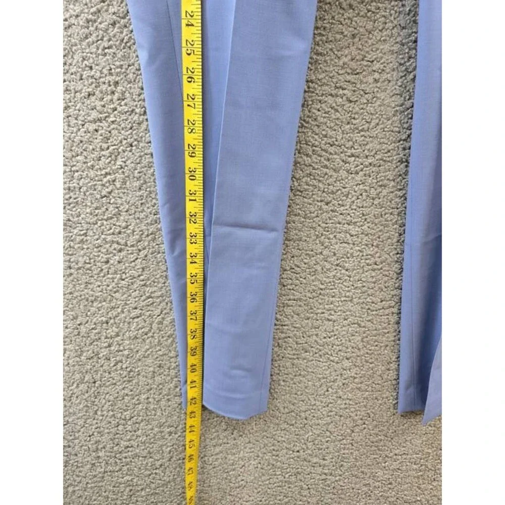 Bar III Slim Fit Dress Pants Men's 30Wx32L Light Blue Wool Blend Zip/Button